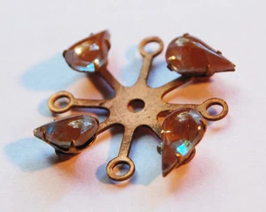 VINTAGE SAPHIRET SPOKE TEAR DROP SAPHIRETS • 30mm - Picture 1 of 4