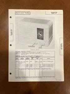 SAMS PHOTOFACT SERVICE MANUAL 1-29 PACKARD-BELL RADIO 5FP - Picture 1 of 1