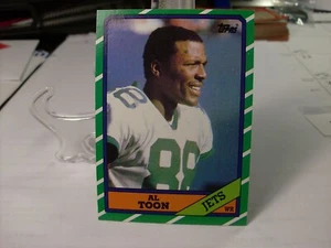 1986 Topps Football #101a - Al Toon RC, VAR - New York Jets 86-0212 - Picture 1 of 2
