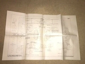 Aeromodeller scale drawing No. 2952 Roland DII 1/24 & 1/72 scale - Picture 1 of 3