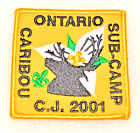 ONTARIO Sub Camp Caribou Crest Canadian Scout PEI Jamboree Boy Scout Badge