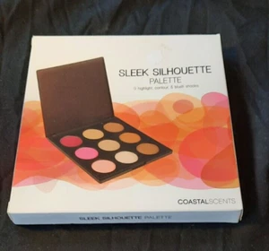 COASTAL SCENTS SLEEK SILHOUETTE PALETTE HIGHLIGHT, CONTOUR & BLUSH SHADES NIB - Picture 1 of 6