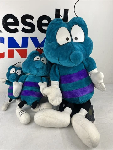 Vintage Nested Set 3 Charlotte Hornets Plush Liberty Toys 1994 "Hugo the Hornet” Cover