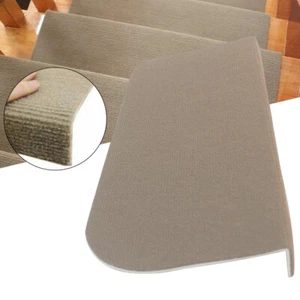 13 Stück Treppenstufen Indoor Teppich Vorleger Schutzbezug Fußmatten rutschfest beige - Bild 1 von 12
