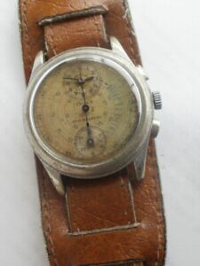 Doxa doctor chronograph swiss Venus 140 mechanical military vintage wrist watch