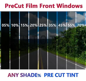 PreCut Film Front Two Door Windows COMPUTER CUT Any Tint Shade For All Ford F150 - Picture 1 of 8
