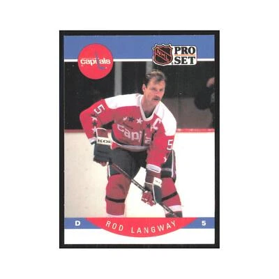 1990 Pro Set Rod Langway Washington Capitals #314 - Image 1 of 3