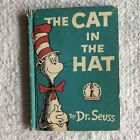 The Cat in the Hat Vintage 1957 Dr. Seuss Book Beginner Worn Cover Collectible