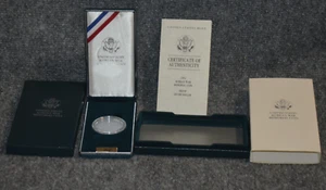 1991-P Proof Korean War Memorial Silver Dollar Box & COA Only No Coins - Picture 1 of 2