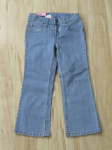 New Girls Sonoma Life & Style Glitter Denim Light Blue Jean Pants Bootcut Size 5 - Picture 1 of 4