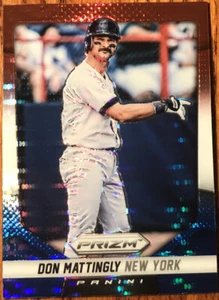 2014 Panini Prizm Prizms Red White & Blue Pulsar Don Mattingly #163 - Picture 1 of 2