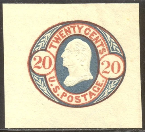 U.S. #U42 Unused - 20c Red & Blue - Image 1 of 1