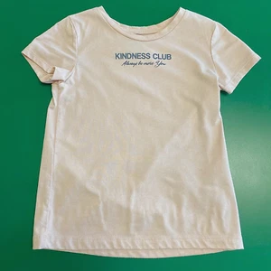 365 Kids by Garanimals Light Pink Girls Tee Size 7 Kindness Club - Picture 1 of 6