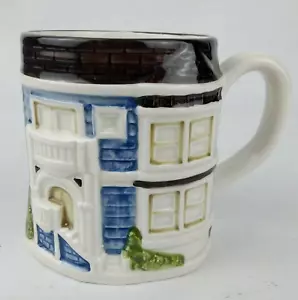 Taza de café Otagiri 3D Japón con forma de casa pintada a mano de colección - Imagen 1 de 6