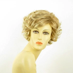 Perruque femme courte blond clair cuivré méché blond clair MATHILDE 27t613 - Imagen 1 de 8