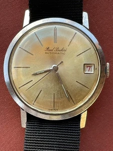 Vintage Paul Buhré Automatic Edelstahlgehäuse Vintage Herren Armbanduhr - Bild 1 von 8