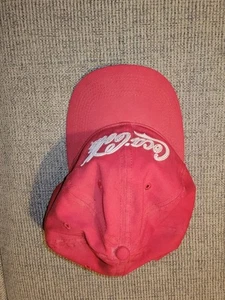 Coca Cola Coke Red Adjustable Hook & Loop Truckers Hat. Needs Cleaning. - Picture 1 of 6