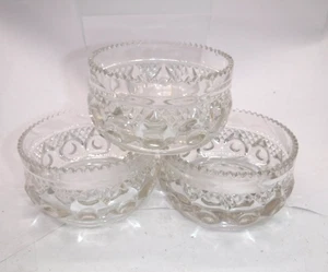 3 Vintage Dalzell Gilmore Leigh Reverse Torpedo Glass Bowls - Picture 1 of 1