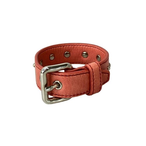 MIU MIU Bracciale Miu in pelle con borchie dettagli danneggiati da donna ・Superficie posteriore: Sleswa