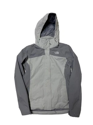Chaqueta para mujer The North Face DryVent pequeña gris impermeable carcasa para lluvia Foto 1 de 4