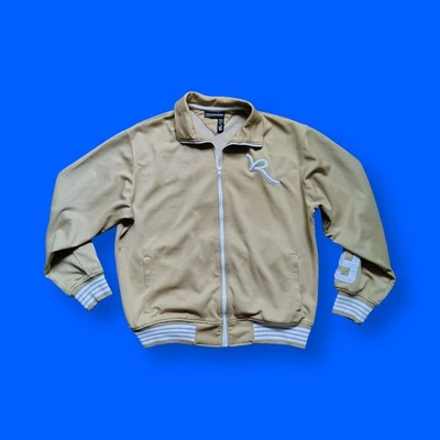 Chaqueta de Pista Rocawear Y2K Vintage Para Hombre XL Hip Hop Tostado Blanco Cremallera Extra Grande  Foto 1 de 4