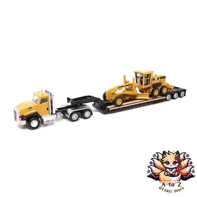 NUOVO Diecast Master scala 1/87 Caterpillar CT660 Day Cab con rimorchio Lowboy e - Immagine 1 di 4