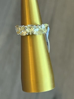 Bomb Party BP OG Ring Size 9 RG76956 Lemon CZ on Rhodium Plating NEW - Image 1 of 4