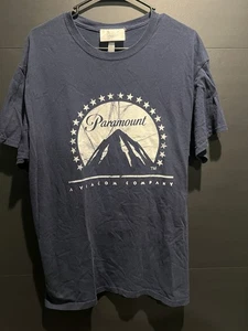 PARAMOUNT PICTURES HOLLYWOOD VIACOM EXCLUSIVE T SHIRT MOVIE STUDIO LARGE BLUE - Picture 1 of 10