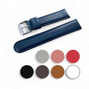 Padded Luxury Leather Watch Strap Band Stitched Mens Womens Ladies 8mm to 26mm - Picture 1 of 85