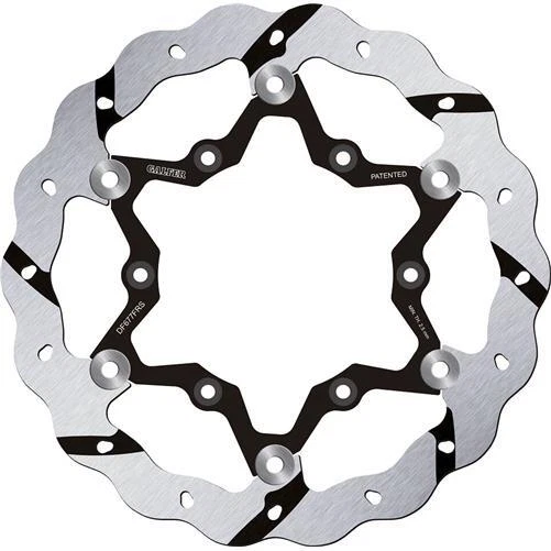 Gás Gas HALLEY 450 2009-2024 Galfer Frontal Flutuante Ranhurado Tamanho Grande Centro de Aço - Imagem 1 de 4