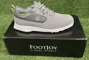 FootJoy SUPERLITES XP Men's Golf Shoes NEW Grey Lime #58086 Previous Season - Picture 1 of 5