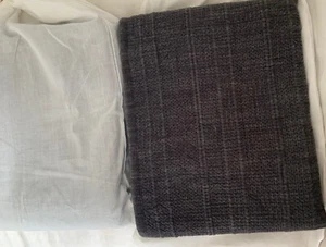 Set Of 2 Restoration Hardware Gray Euro Sloane Heathered Shams - Picture 1 of 5