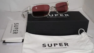 Nuevas gafas de sol RETROSUPERFUTURE rosa transparente HDR 54 20 145 - Imagen 1 de 10