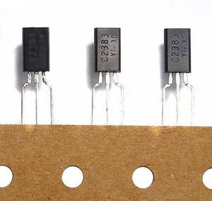 100pc NPN Transistor 2SC2383 C2383 Vceo=160V Ic=1A 900mW Amplifier TO-92 Toshiba - Picture 1 of 2