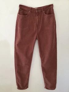 Free People Corduroy Pants Mauve 30 Cotton Blend High Rise New - Picture 1 of 4