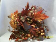 Valerie Parr Hill Autumn or Fall Wreath/Candle Ring