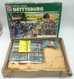 AMT Ertl Civil War Gettysburg 1/72 Plastic Model Kit Diorama 8265 Complete