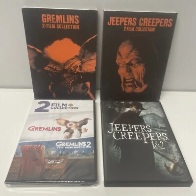 Bundle - Gremlins 1 & 2 SEALED + Jeepers Creepers 1 & 2 LIKE NEW 4 Scary Movies - Image 1 of 4