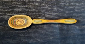 Norpro Handcrafted Rainbow Wooden Cooking Spoon - 9 inch - Picture 1 of 4