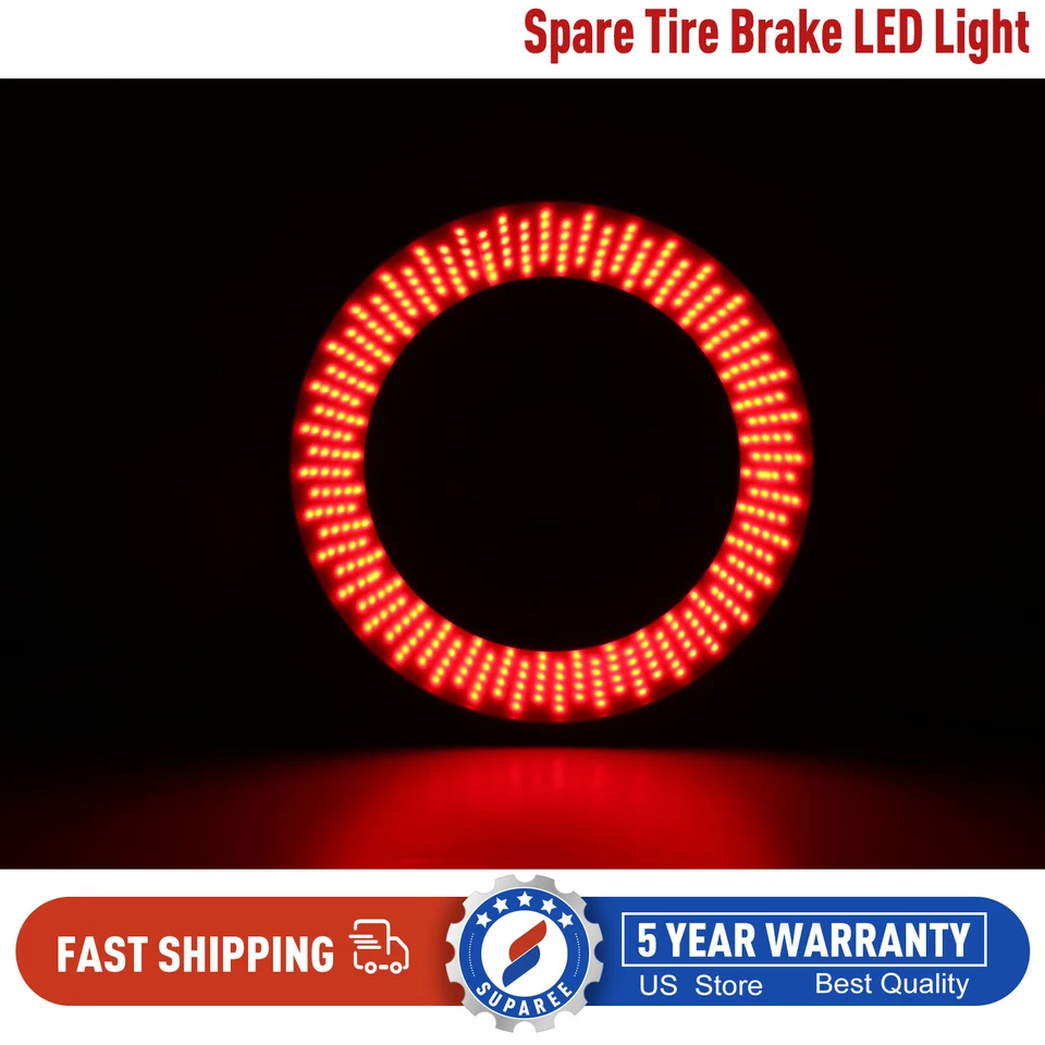 Spare Tire Brake Light for Jeep Wrangler JL JLU 2018+ LED 3rd Third Brake Light Foto 1 de 4