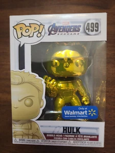 Funko Pop! Marvel's Avengers - Hulk (Yellow Chrome) - 499 - Walmart Exclusive - Picture 1 of 6