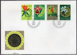 Liechtenstein 1970 - Flora - Flowers - FDC - Picture 1 of 2