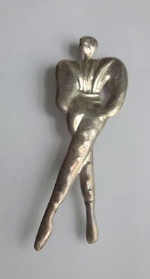 Broche prendedor vintage antiguo firmado OMH México plata esterlina 925 moda dama Foto 1 de 4