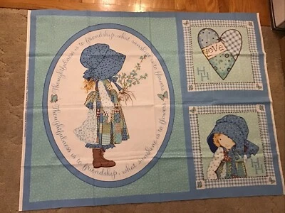 Panel de tela Holly Hobby artesanal Spring Industries 2005 almohadas y colgantes de pared  Foto 1 de 4