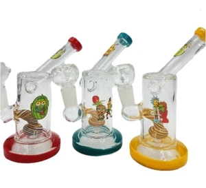 5.5" Sidecar Decorated Bong Glass Water Pipe - Picture 1 of 1