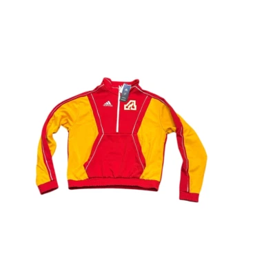 NUEVO CON ETIQUETAS NUEVO Atlanta Flames Adidas Para hombres 1/2 Cremallera Equipo Clásicos Chaqueta Mediana Foto 1 de 2