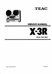 Service Manual-Anleitung für Teac X-3R - Bild 1 von 1