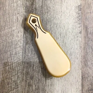 Art Deco Shoe Horn Shoehorn Butterscotch 5" Vintage - Picture 1 of 9