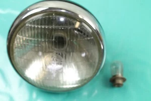 7" Lucas SS700P Headlight Bucket and Lucas Lens Triumph 500 650 750 Bonneville - Picture 1 of 15