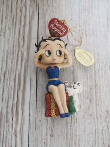 DANBURY COMO NUEVO BETTY BOOP ÁRBOL DE NAVIDAD ADORNO PERCHA MEDIAS SORPRESA - Imagen 1 de 1